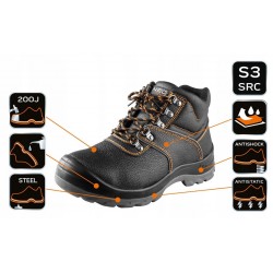 NEO BUTY PÓŁBUTY ROBOCZE TRZEWIKI SKÓRA STAL R. 46