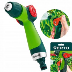 VERTO OGRODOWY ZRASZACZ PISTOLETOWY REGULOWANY PISTOLET DO WĘŻA 15G703