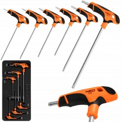 NEO ZESTAW KLUCZY KLUCZE TORX TYP T 6 SZTUK WKŁAD DO SZAFKI SZUFLADY 84-264