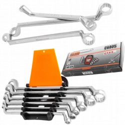 RICHMANN ZESTAW KLUCZE OCZKOWO-GIĘTE POLER CLIP 6-17 MM 6 ELEMENTÓW C6805