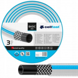 CELLFAST WĄŻ OGRODOWY BASIC 3-WARSTWOWY 3/4" 20M 25BAR 10-420 POLSKI
