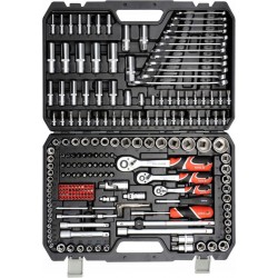 YATO KOMPLET KLUCZY ZESTAW NARZĘDZIOWY XXL 216 ELEMENTÓW KLUCZE YT-3884 1