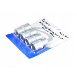 GEKO ZESTAW KOMPLET 4 ELEMENTY NASADEK 1/2" NASADKI 10-13-17-19MM G10163