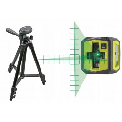 RYOBI LASER KRZYŻOWY ZIELONY ZE ZNACZNIKAMI STATYW