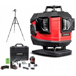LASER PRO ZIELONY 4D AUTOMATYCZNY 4x360 30M STATYW