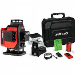 PRO ZESTAW PLUS LASER WIELOLINIOWY 360 ZIELONY 30m