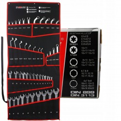 KLUCZE PŁASKO OCZKOWE 6-32 TORX ZESTAW KLUCZY 47sz