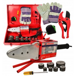 ZGRZEWARKA DO ZGRZEWANIA RUR PCV PP 2700W POLIFUZYJNA +16mm MATRYCA 16-63mm