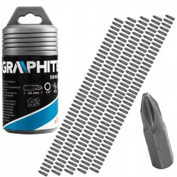 GRAPHITE KOŃCÓWKI WKRĘTAKOWE PH2X25MM 100SZ 56H626