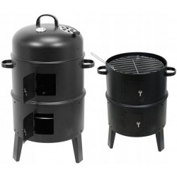 WĘDZARNIA OGRODOWA STALOWA WĘDZARKA GRILL 37 cm