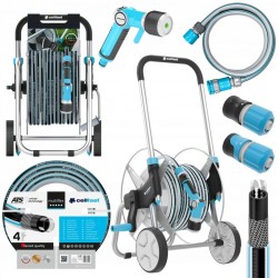CELLFAST ZESTAW WÓZEK WĄŻ OGRODOWY EXPLORER MULTIFLEX 1/2" 50M +PISTOLET