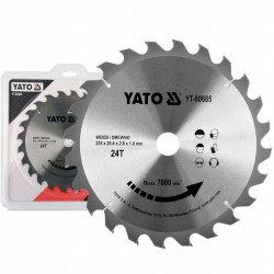 YATO TARCZA WIDIOWA DO DREWNA 235 X 25.4 MM 24T WĘGLIK WOLFRAMU YT-60685