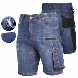 LAHTI PRO SPODENKI ROBOCZE KRÓTKIE jeansowe SLIM FIT Kat I L40707 Rozmiar S