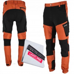 LAHTI PRO SPODNIE ROBOCZE OCHRONNE DO PASA CEGLASTE STRETCH L40539 R. S