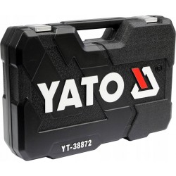 YATO ZESTAW 1/2" 1/4" 3/8" KLUCZE NASADOWE PŁASKIE BITY TORX NASADKI 128el