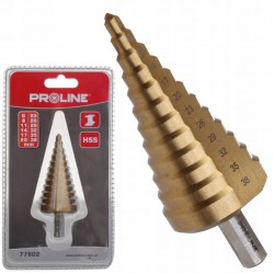 PROLINE WIERTŁO STOPNIOWE STOŻKOWE DO METALU HSS TIN 6-38mm 77802 CHOINKOWE