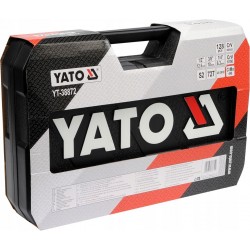 YATO ZESTAW 1/2" 1/4" 3/8" KLUCZE NASADOWE PŁASKIE BITY TORX NASADKI 128el