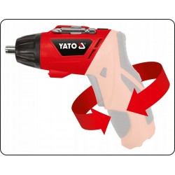 YATO WKRĘTARKA MINI AKUMULATOROWA PROSTA ŁAMANA LED USB 3,6V 1,3Ah + BITY
