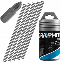 GRAPHITE KOŃCÓWKI WKRĘTAKOWE PH2X25MM 100SZ 56H626