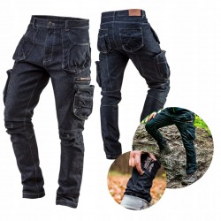 NEO SPODNIE ROBOCZE JEANS DENIM DO PASA WZMOCNIONE BAWEŁNA 81-229 M/50