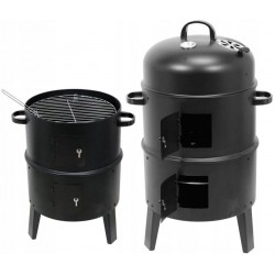 WĘDZARNIA OGRODOWA STALOWA WĘDZARKA GRILL 37 cm