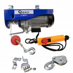 GEKO WYCIĄGARKA ELEKTRYCZNA BUDOWLANA LINOWA 300/600KG G01088