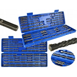 GEKO WIERTŁA DO BETONU SDS PLUS 5-20mm ZESTAW WIERTEŁ 20 SZTUK G40037