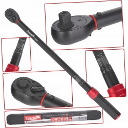TVARDY KLUCZ DYNAMOMETRYCZNY 1/2" 50-330Nm PRAWY/LEWY GWINT ŚRUB T00254