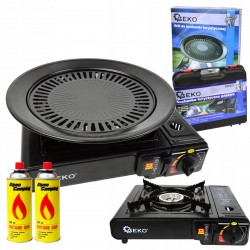 KUCHENKA GAZOWA TURYSTYCZNA SURVIVAL POLOWA GRILL KARTUSZE +2x KARTUSZE