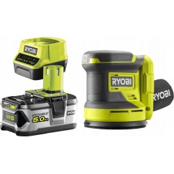 RYOBI SZLIFIERKA MIMOŚRODOWA 18V 125mm RROS18 +5Ah