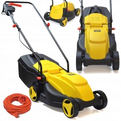 KOSIARKA ELEKTRYCZNA DO TRAWY 1300W NÓŻ 32CM LEKKA MOCNA DUŻY KOSZ 30L +P