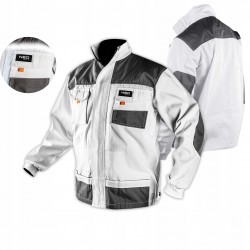 NEO BLUZA KURTKA ROBOCZA POLAR HD+ BIAŁA ODBLASKOWA OXFORD 81-110 M/50