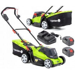 KOSIARKA AKUMULATOROWA 2x20V 4Ah ZESTAW 38cm KOSZ 45L INDUKCYJNA AM3822S