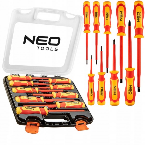 NEO TOOLS 04-142 ZESTAW WKRĘTAKÓW ELEKTRYKA WYKRĘTAKÓW STALOWE 1000V 9 SZT. NEO TOOLS 04-142 ZESTAW WKRĘTAKÓW ELEKTRYKA WYKRĘTAKÓW STALOWE 1000V 9 SZT.