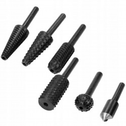 DEDRA ZESTAW 6EL FREZY TRZPIENIOWE DO METALU DREWNA 07F501 TRZPIEŃ 6MM HSS