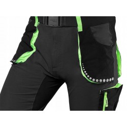 NEO KRÓTKIE SPODENKI ROBOCZE PREMIUM 4 WAY STRETCH CZARNE +PASEK 81-277 L