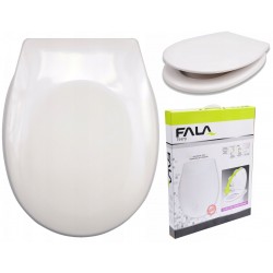 FALA DESKA DO WC WOLNOOPADAJĄCA SEDESOWA TWARDA WYPINANE ZAWIASY FALA 75470