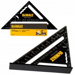 DeWALT PRZYMIAR DEKARSKI 7'' KĄTOWNIK UNIWERSAL STOLARSKI 17,78cm DWHT46031