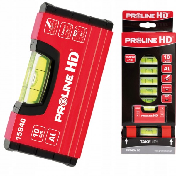 PROLINE HD POZIOMNICA ALUMINIOWA MINI 10CM KIESZONKOWA 15940 PORĘCZNA PROLINE HD POZIOMNICA ALUMINIOWA MINI 10CM KIESZONKOWA 15940 PORĘCZNA