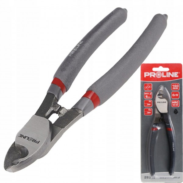 SZCZYPCE NOŻYCE DO CIĘCIA PRZEWODÓW AL.CU. 160MM FI MAX 6MM PROLINE 28316 SZCZYPCE NOŻYCE DO CIĘCIA PRZEWODÓW AL.CU. 160MM FI MAX 6MM PROLINE 28316