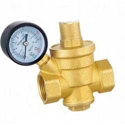 IBO ZAWÓR REDUKTOR CIŚNIENIA WODY REGULATOR 1" CAL DN25 + MANOMETR