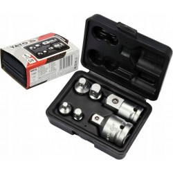 YATO ZESTAW REDUKCJE ADAPTERY REDUKCYJNE 1/2" 1/4" 3/8" 3/4" 6 SZTUK CrV