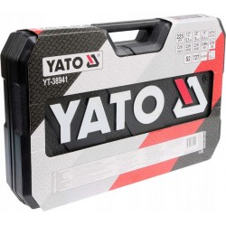 YATO ZESTAW XXL 225el KLUCZE NASADOWE 1/4" 3/8" 1/2" NASADKI PŁASKIE TORX