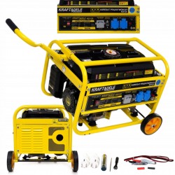 AGREGAT PRĄDOTWÓRCZY PRZENOŚNY JEDNOFAZOWY KRAFT&DELE 3800W 12/230V BENZYNA