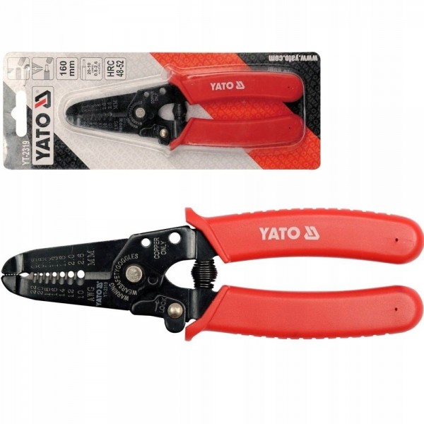 YATO UNIWERSALNY ŚCIĄGACZ DO IZOLACJI 0.8-2.6MM2 160MM SZCZYPCE YT-2319 YATO UNIWERSALNY ŚCIĄGACZ DO IZOLACJI 0.8-2.6MM2 160MM SZCZYPCE YT-2319