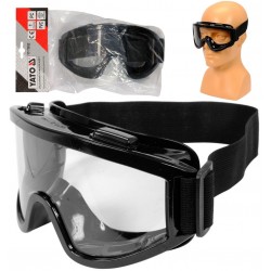 YATO GOGLE OKULARY OCHRONNE ROBOCZE BHP PANORAMICZNE CZARNA RAMKA YT-73832