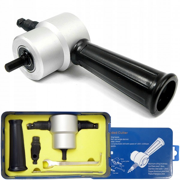 PRZYSTAWKA ADAPTER NOŻYCE NA WIERTARKĘ DO CIĘCIA BLACHY BLACH WIERTARKI 5el