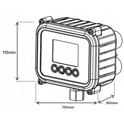 OMNIGENA ELEKTRONICZNY WYŁĄCZNIK CIŚNIENIOWY POMPY EVO PRESS 160l/min 1/4"