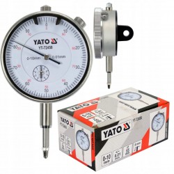 YATO CZUJNIK ZEGAROWY 0-10 MM TRZPIEŃ 8MM ŚREDNICA ZEGARA 55MM YT-72450