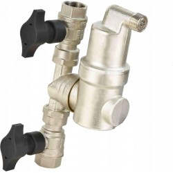 IBO SEPARATOR FILTR MAGNETYCZNY POWIETRZNY MOSIĘŻNY IBF-V 3/4" + ZAWORY